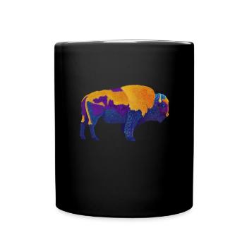 Rétro American Buffalo - Mug uni - noir - Devant