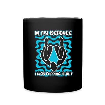 Plongeur en vol - Mug uni - noir - Devant