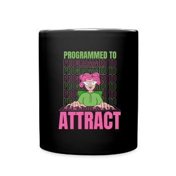 Developer Coder Programmer Funny - Full Colour Mug - black - Front