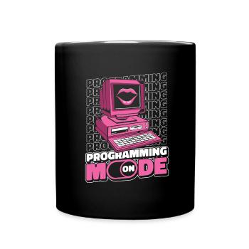 Développeur Coder Programmeur Lips - Mug uni - noir - Devant