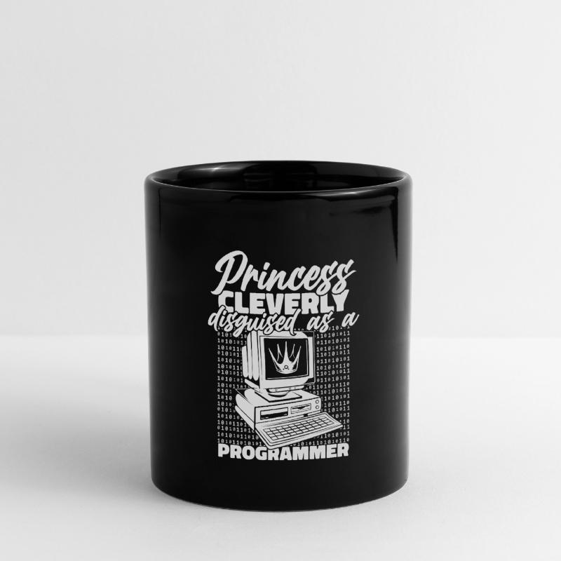 Entwickler Coder Programmierer Prinzessin Tasse einfarbig