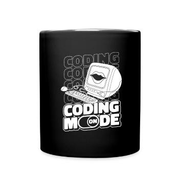 Entwickler Coder Programmierer Computer - Tasse einfarbig - Schwarz - Vorne
