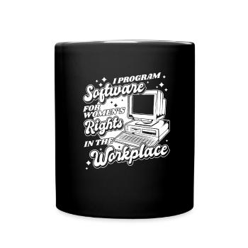 Entwickler Coder Programmierer Computer - Tasse einfarbig - Schwarz - Vorne