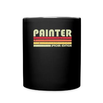 Peintre Vernisseur Lustig - Mug uni - noir - Devant