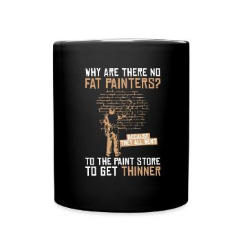 Painter Varnisher Scherz - Full Colour Mug - black - Front
