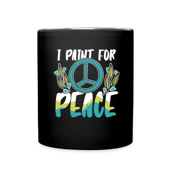 Painter Varnisher Peace - Full Colour Mug - black - Front
