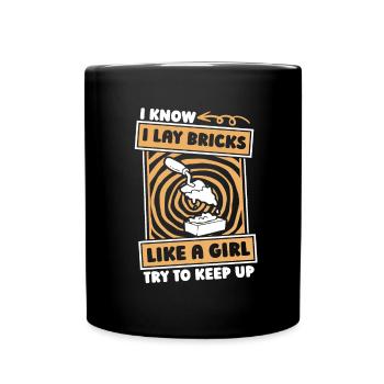 Mason Girl - Full Colour Mug - black - Front