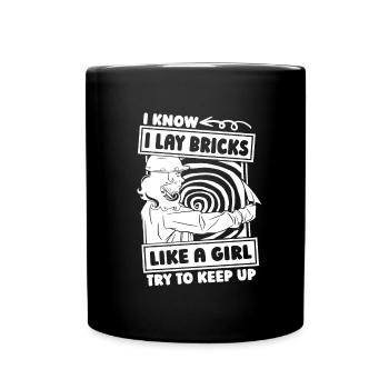 Mason Girl - Full Colour Mug - black - Front