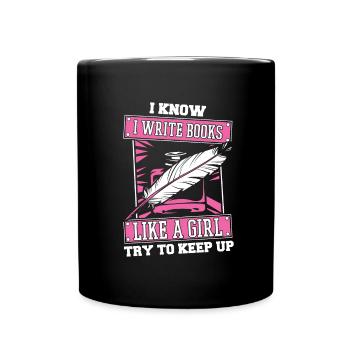 Schriftsteller Autor Humor - Tasse einfarbig - Schwarz - Vorne