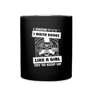 Writer Author Typewriter - Full Colour Mug - black - Front