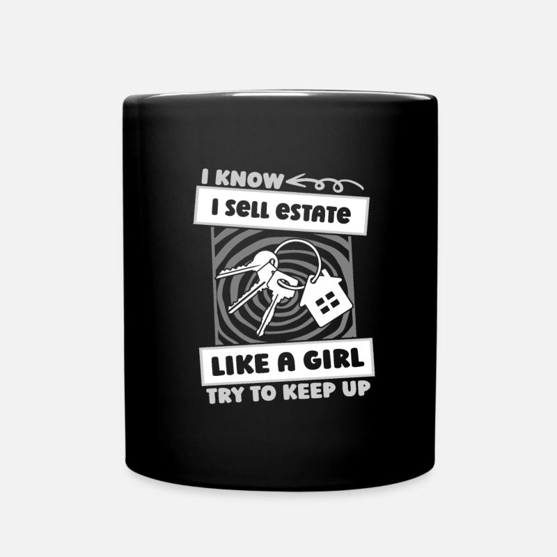 Clé d’agent immobilier - Mug uni - noir