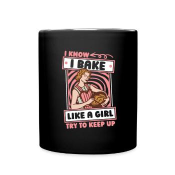 Baking Baker Bakery Girl - Mug uni - noir - Devant