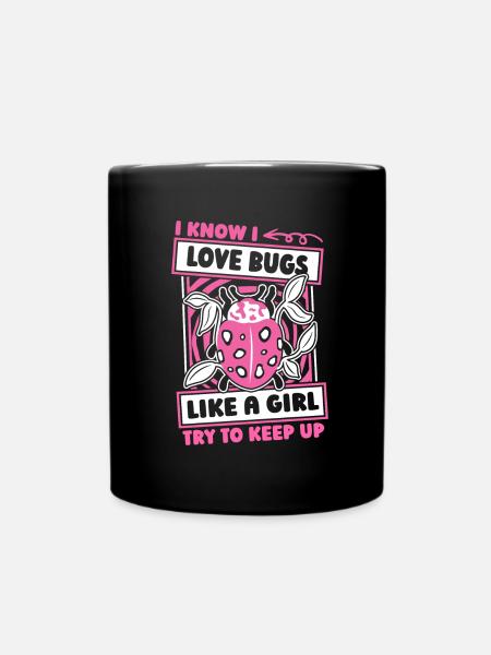 Entomologie Entomologe Insekt Lustig - Tasse einfarbig - Schwarz