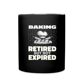 Boulangerie Baker Bakery Retraité - Mug uni - noir - Devant