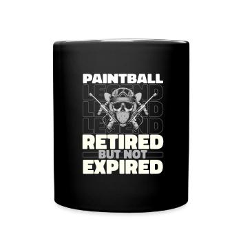 Paintball Im Ruhestand - Tasse einfarbig - Schwarz - Vorne