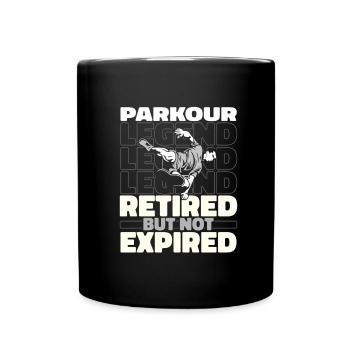 Parkour in retirement - Full Colour Mug - black - Front