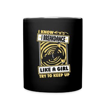 Breakdance Breakdancer Breakdancing Funny - Full Colour Mug - black - Front