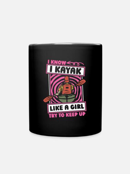 Kayakiste drôle - Mug uni - noir