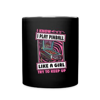 Humour flipper - Mug uni - noir - Devant