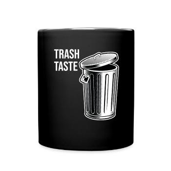 Trash Button - Full Colour Mug - black - Front