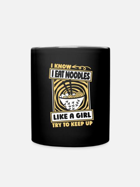 Noodles Humor - Tasse einfarbig - Schwarz
