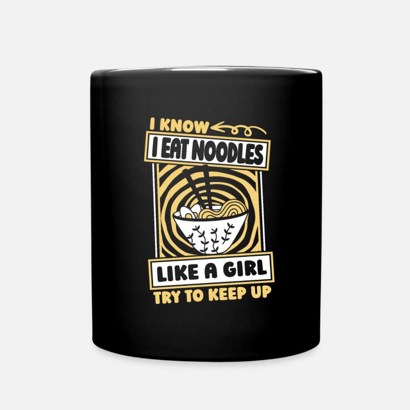 Noodles Humor - Tasse einfarbig - Schwarz