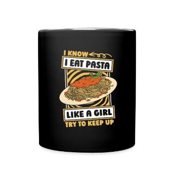 Pasta Girl - Mug uni - noir - Devant