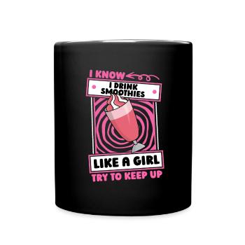 Smoothie Girl - Full Colour Mug - black - Front