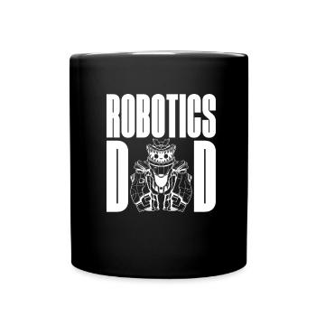 Robotik Ai Roboter Papa Robotics Dad - Tasse einfarbig - Schwarz - Vorne