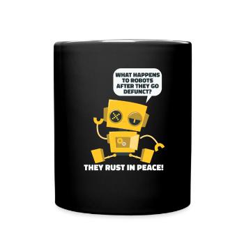 Robotique Ai Robot Drôle - Mug uni - noir - Devant