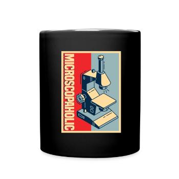 Biology Biologist Microscope - Full Colour Mug - black - Front