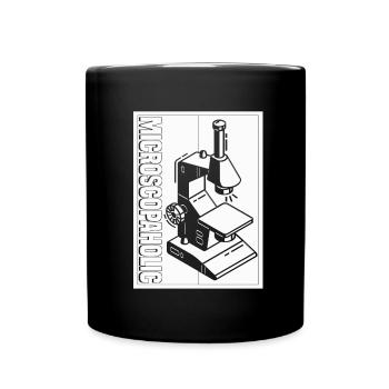 Biology Biologist Microscope - Full Colour Mug - black - Front