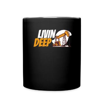 Oil Field Oil Rig - Full Colour Mug - black - Front