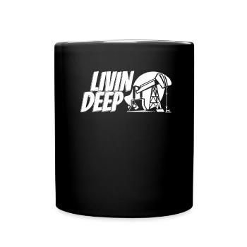 Oil Field Oil Rig - Full Colour Mug - black - Front