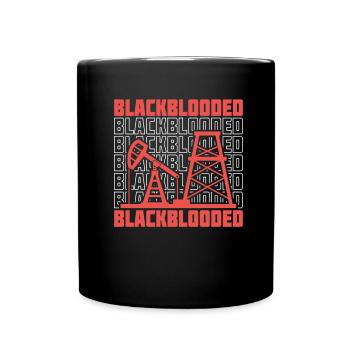 Oil Field Oil Rig - Full Colour Mug - black - Front