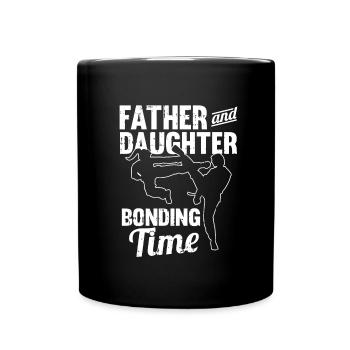 Taekwondo Fille Taekwondo Père - Mug uni - noir - Devant
