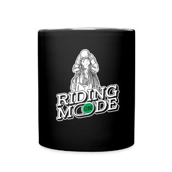 Horse Equestrian Sport Endurance Riding - Full Colour Mug - black - Front
