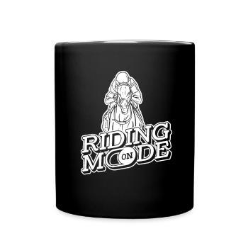 Horse Equestrian Sport Endurance Riding - Full Colour Mug - black - Front