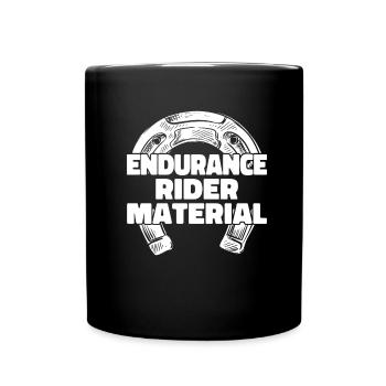 Horse Equestrian Sport Horse Shoe Endurance Riding - Full Colour Mug - black - Front