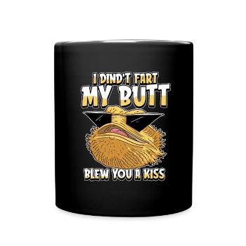 Bartagame Bearded Dragon Humor - Full Colour Mug - black - Front