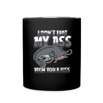 Wels Je n’ai pas pété mes fesses t’a soufflé un baiser - Mug uni - noir - Devant