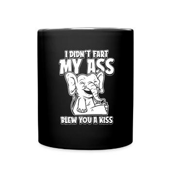Drôle d’éléphant - Mug uni - noir - Devant