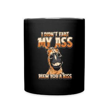Sports équestres à cheval drôle - Mug uni - noir - Devant