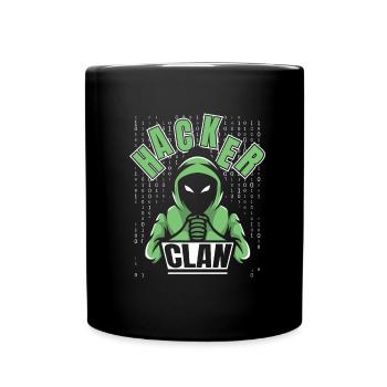 Entwickler Coder Programmierer Hacker - Tasse einfarbig - Schwarz - Vorne