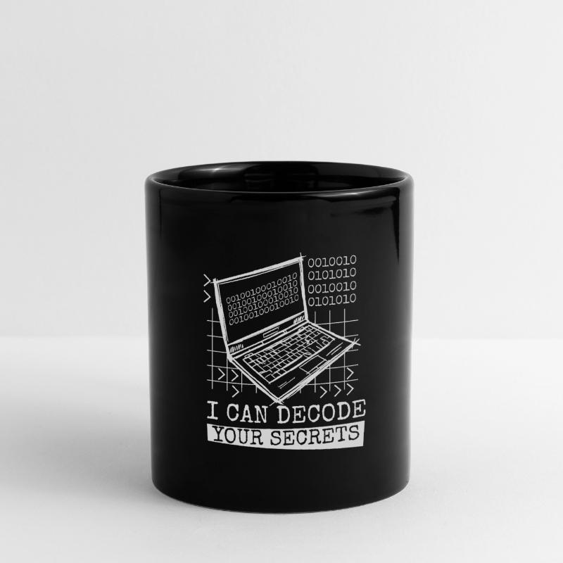 Entwickler Coder Programmierer Dekodieren Tasse einfarbig