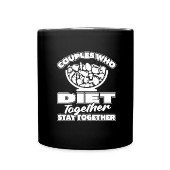 Pegan Diet Peganer Couple - Full Colour Mug - black - Front