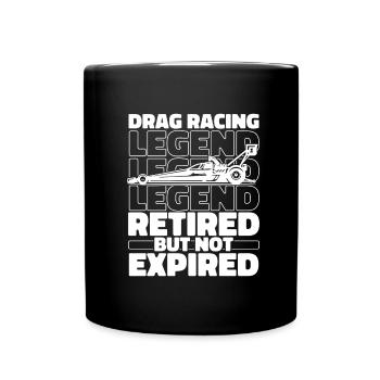 Dragster Drag Race Im Ruhestand - Tasse einfarbig - Schwarz - Vorne