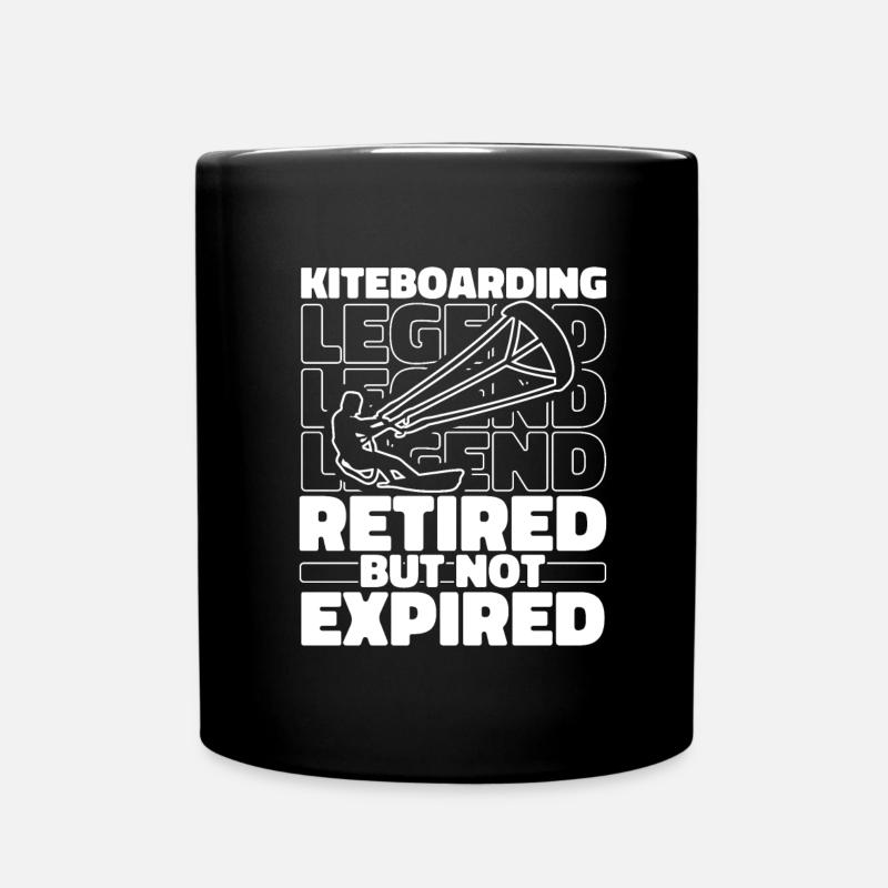 Kitesurfer Kitesurfen Kiten Kitesurfing - Tasse einfarbig - Schwarz