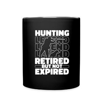 Chasse chasseur chasse à la retraite - Mug uni - noir - Devant
