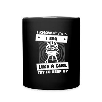 BBQ Girls - Full Colour Mug - black - Front